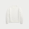 Polo Bear Crew Neck Sweater In Linen-Cotton Blend