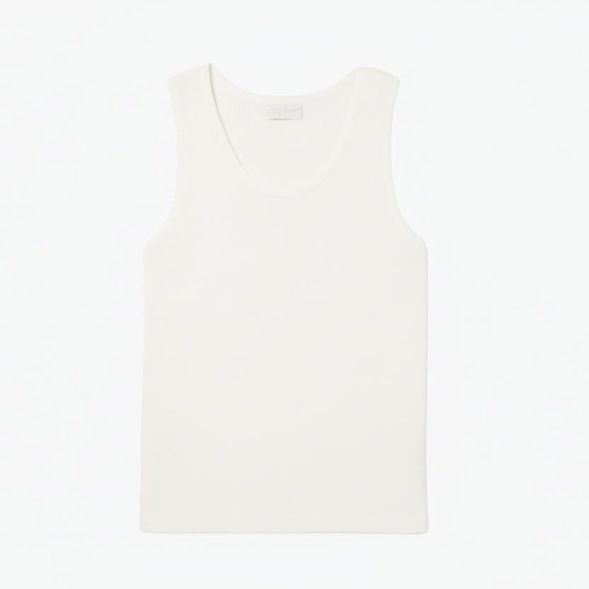 Slim Fit Ribbed Cotton Tank Top